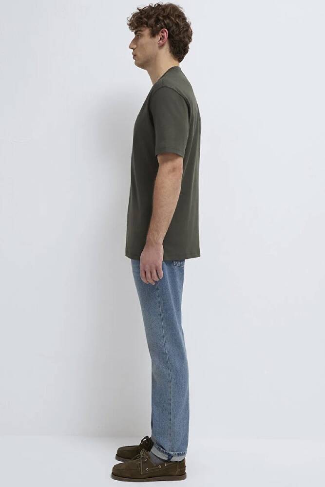 Erkek Mavi Baskılı Tişört 0613102-71553 Yeşil 