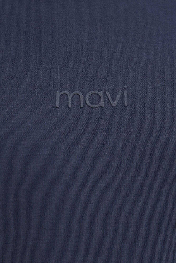 Erkek Mavi Baskılı Tişört 0613102-85315 Lacivert 