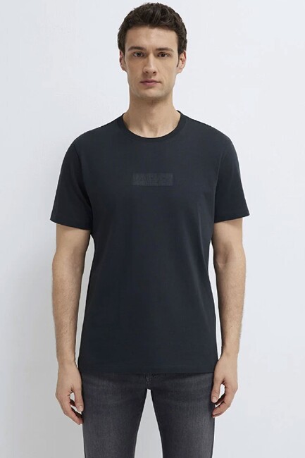 Erkek Mavi Black Baskılı Tişört 0613270-71379 Siyah (3)