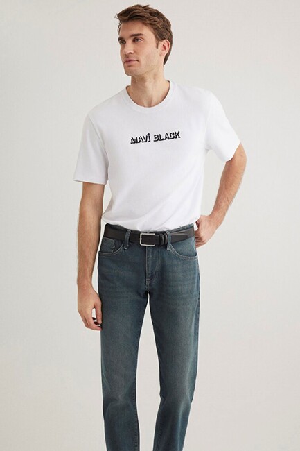 Erkek Mavi Black Tişört 0612527-620 Beyaz (1)