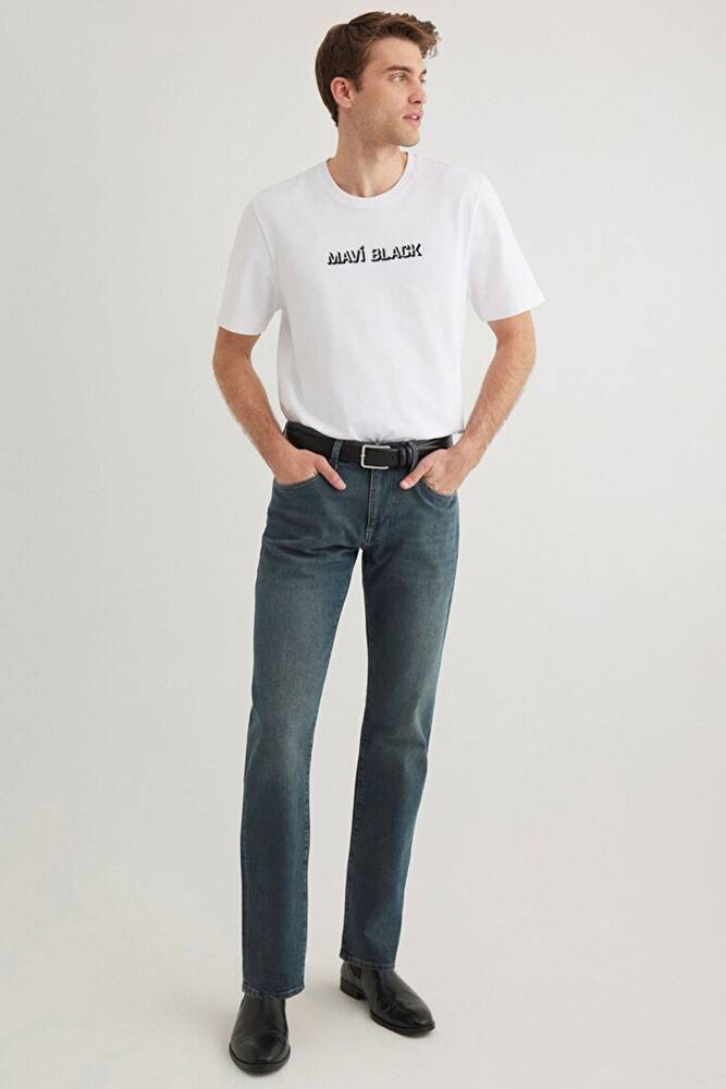 Erkek Mavi Black Tişört 0612527-620 Beyaz 