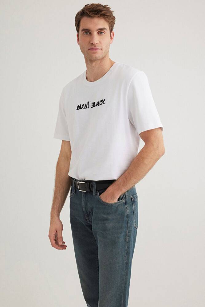 Erkek Mavi Black Tişört 0612527-620 Beyaz 