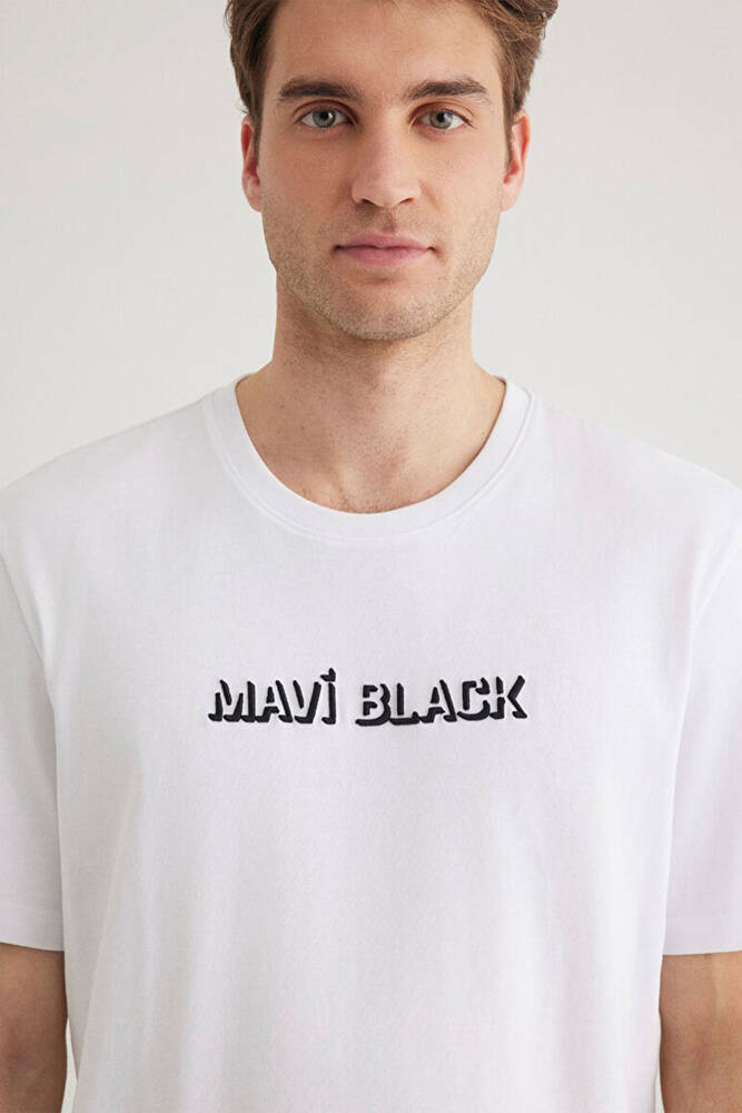 Erkek Mavi Black Tişört 0612527-620 Beyaz 