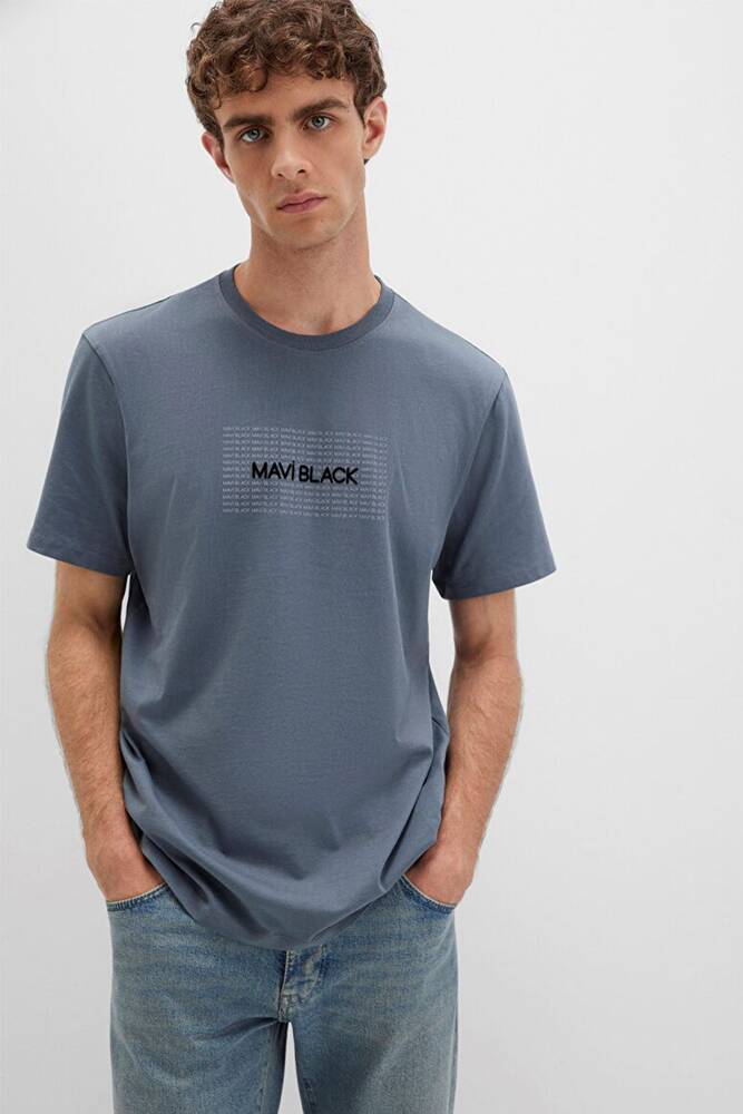 Erkek Mavi Black Tişört 0613042-80776 Mavi 