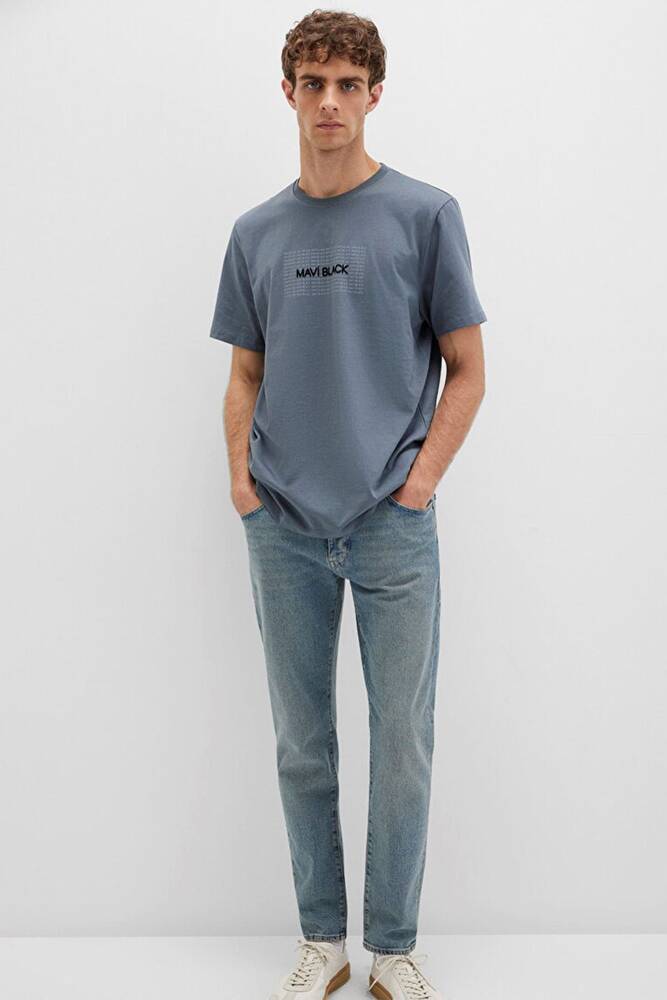 Erkek Mavi Black Tişört 0613042-80776 Mavi 