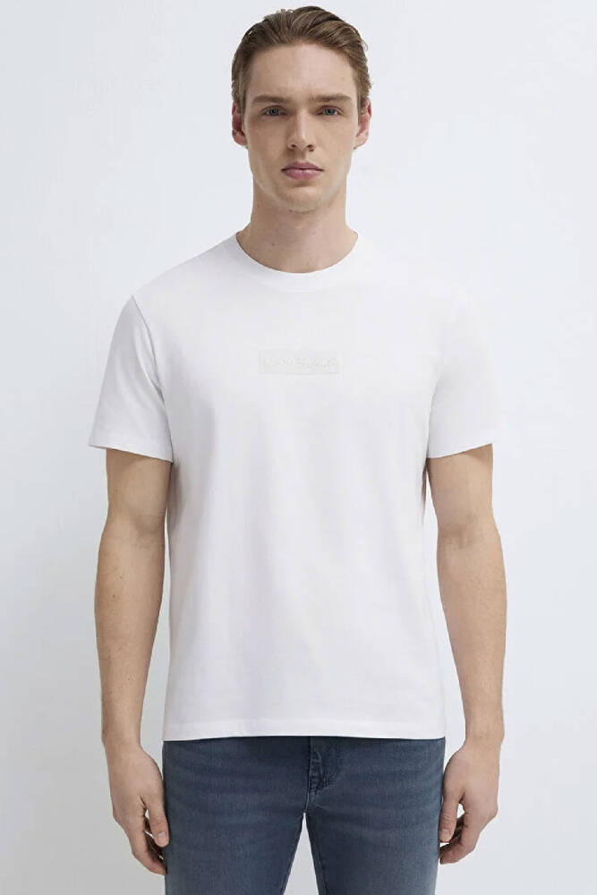 Erkek Mavi Black Tişört 0613270-620 Beyaz 