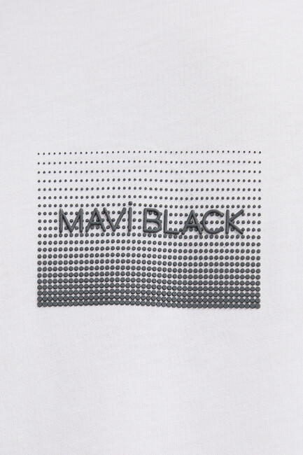 Erkek Mavi Black Tişört 0613364-620 Beyaz - Thumbnail