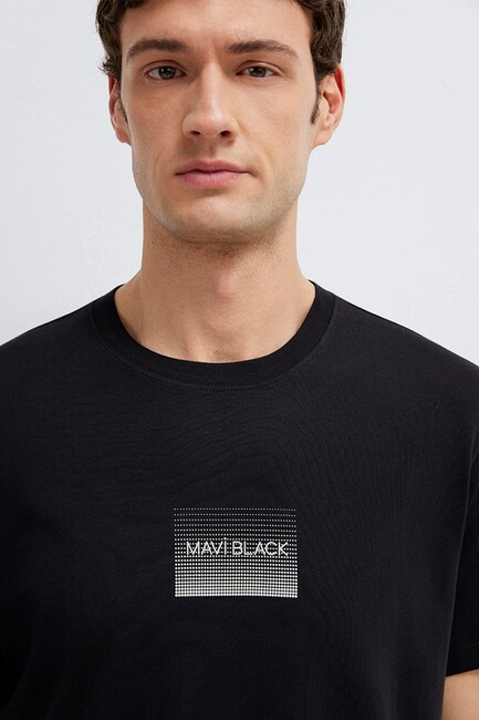 Erkek Mavi Black Tişört 0613364-71379 Siyah - Thumbnail