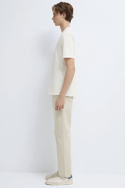 Erkek Mavi Jeans Baskılı Tişört 0613348-80194 Ekru - Thumbnail