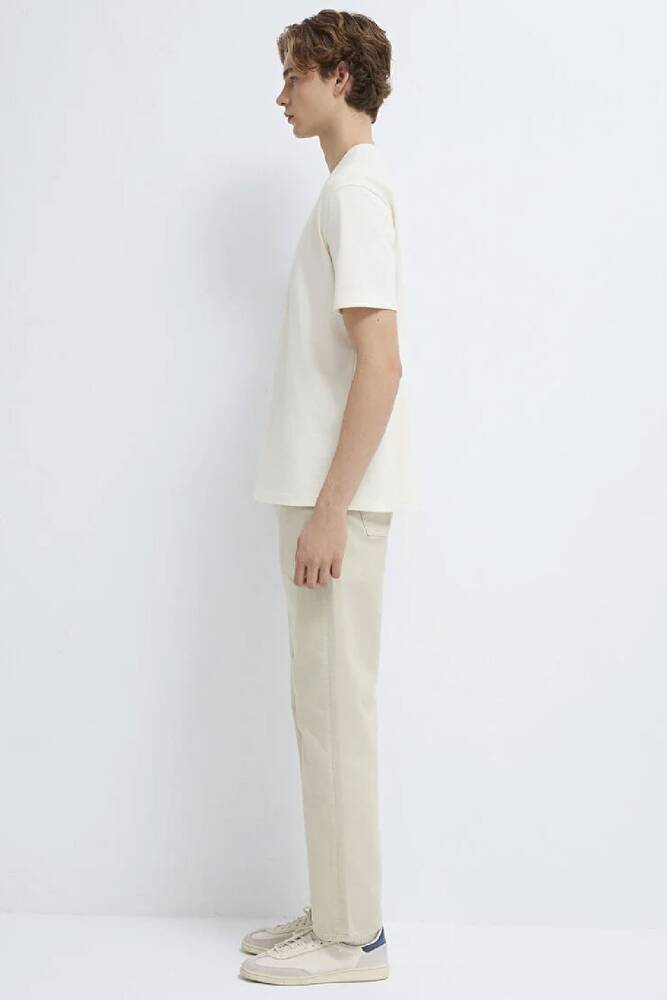 Erkek Mavi Jeans Baskılı Tişört 0613348-80194 Ekru 