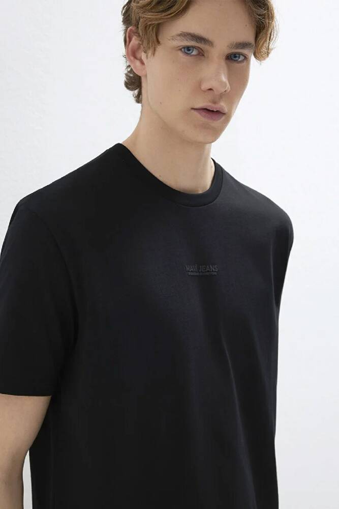 Erkek Mavi Jeans Baskılı Tişört 0613348-900 Siyah 