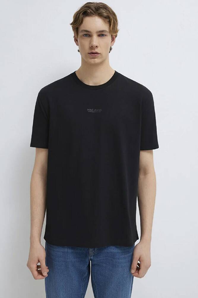 Erkek Mavi Jeans Baskılı Tişört 0613348-900 Siyah 