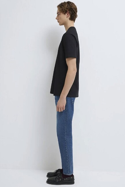 Erkek Mavi Jeans Baskılı Tişört 0613348-900 Siyah (3)