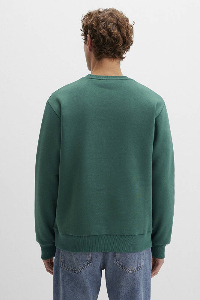 Erkek Mavi Jeans Bisiklet Yaka Sweat 0S10586-71874 Yeşil - 4