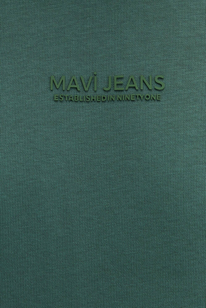 Erkek Mavi Jeans Bisiklet Yaka Sweat 0S10586-71874 Yeşil - 6