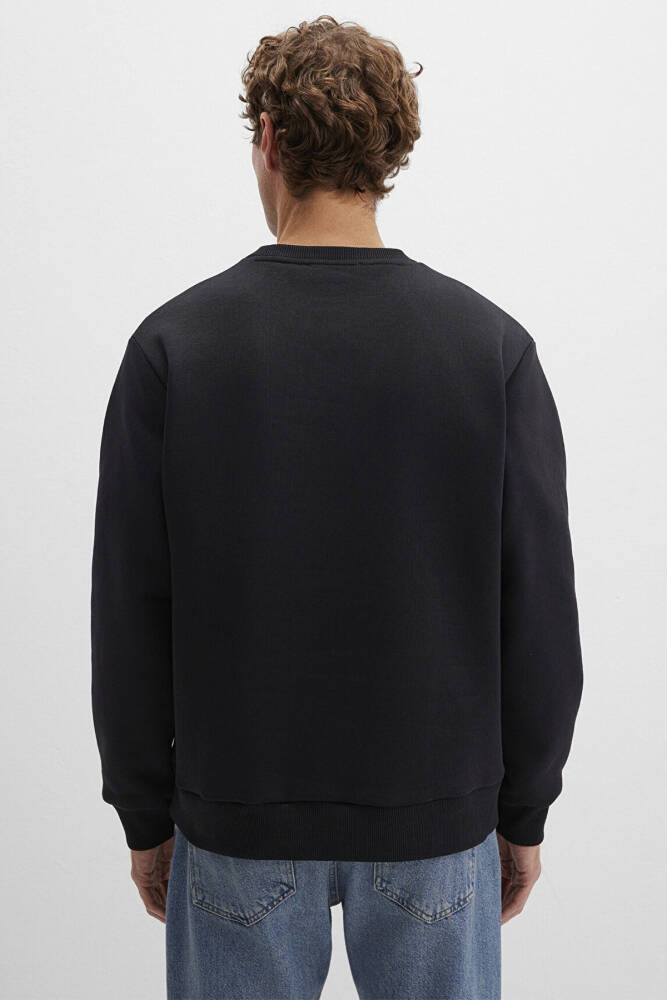 Erkek Mavi Jeans Bisiklet Yaka Sweat 0S10586-900 Siyah - 4