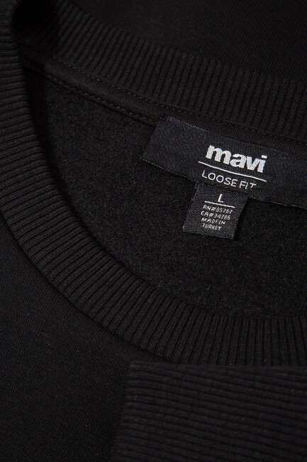 Erkek Mavi Jeans Bisiklet Yaka Sweat 0S10586-900 Siyah - 7
