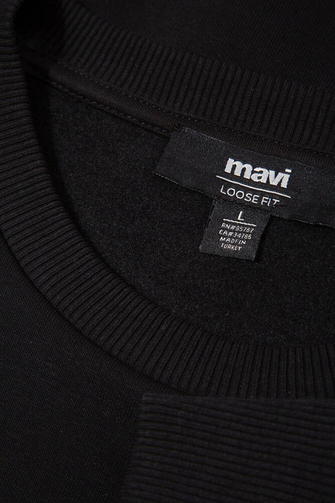 Erkek Mavi Jeans Bisiklet Yaka Sweat 0S10586-900 Siyah - 7