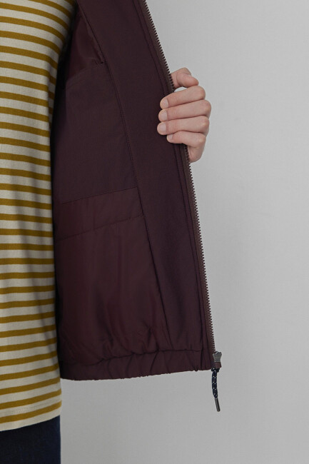 Erkek Mavi Jeans Dik Yaka Ceket 0110882-70223 Bordo - 8