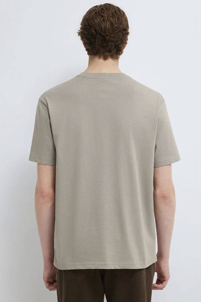 Erkek Mavi Jeans Logo Tişört 0613348-70352 Vizon 