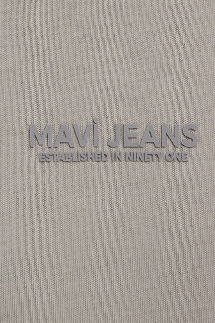 Erkek Mavi Jeans Logo Tişört 0613348-70352 Vizon - Thumbnail