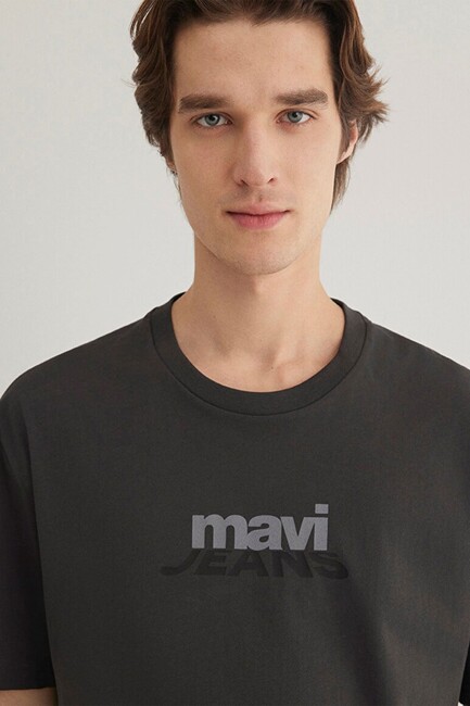 Erkek Mavi Jeans Tişört 0612355-80955 Gri - Thumbnail