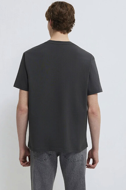 Erkek Mavi Jeans Tişört 0612733-70092 Siyah - Thumbnail