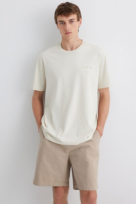 Erkek Mavi Jeans Tişört 0612733-70134 Bej (1)