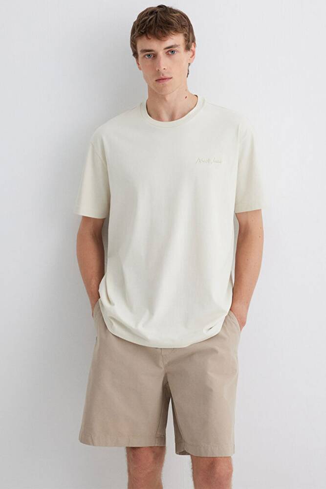 Erkek Mavi Jeans Tişört 0612733-70134 Bej 