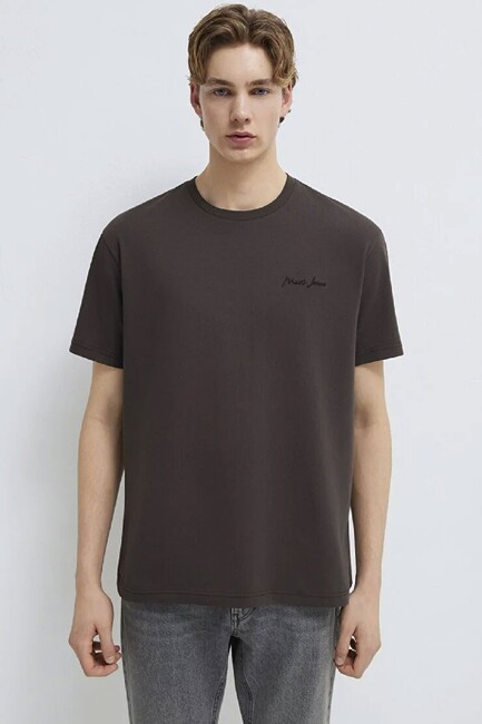 Erkek Mavi Jeans Tişört 0612733-70219 Siyah - Thumbnail