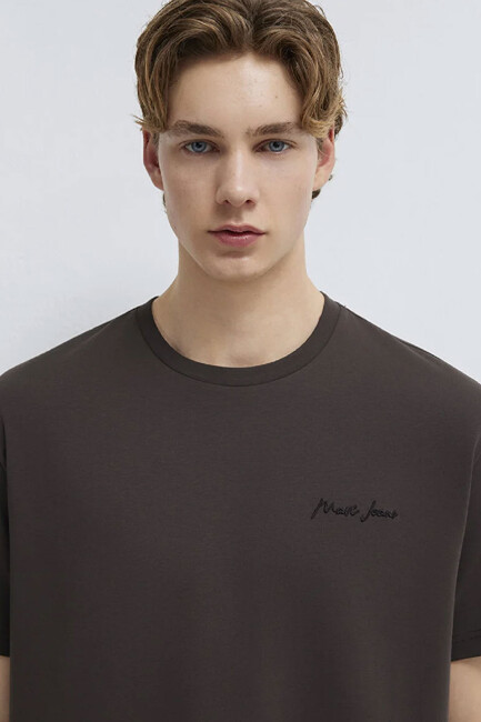 Erkek Mavi Jeans Tişört 0612733-70219 Siyah - Thumbnail