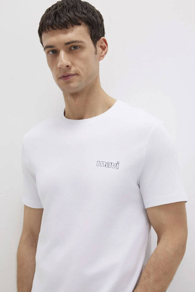 Erkek Basic Tişört 0610360-620 Beyaz 