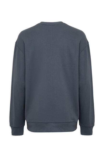 Erkek Mavi Logo Sweat 0S10659-80776 Gri  - 7