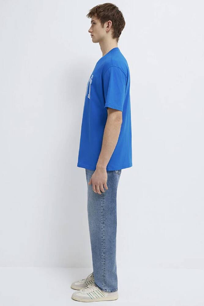 Erkek Mavi Logo Tişört 0611711-81330 Mavi 