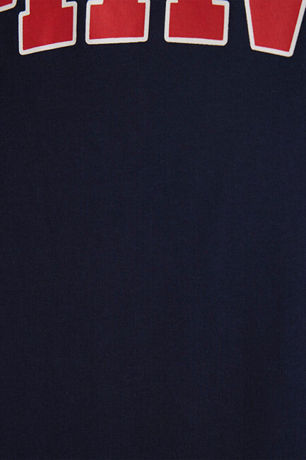 Erkek Mavi Logo Tişört 0611711-84371 Lacivert - Thumbnail