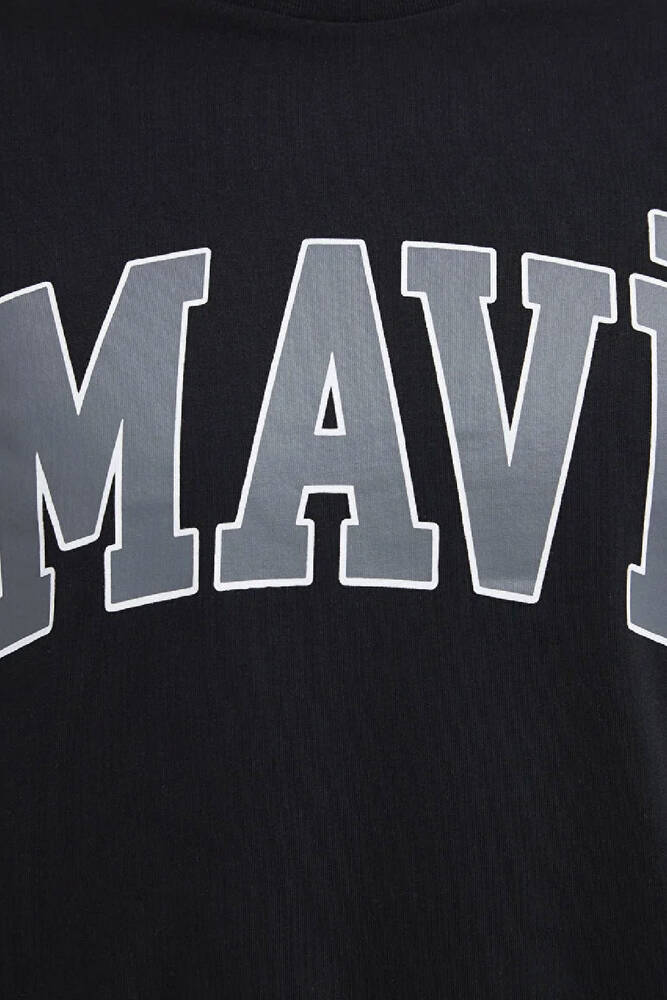 Erkek Mavi Logo Tişört 0611711-900 Siyah 