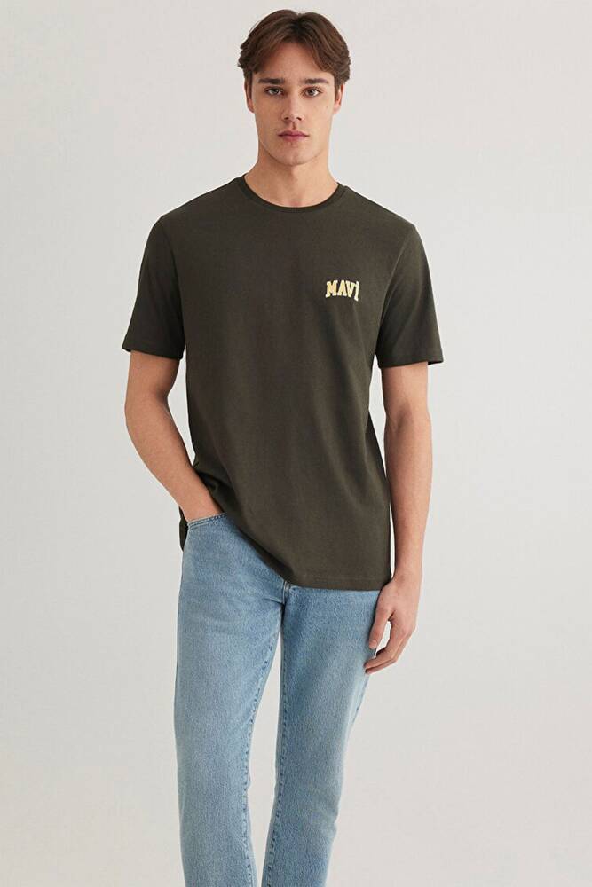 Erkek Mavi Logo Tişört 0611714-71587 Gri 