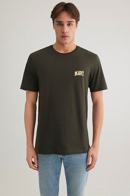 Erkek Mavi Logo Tişört 0611714-71587 Gri (3)