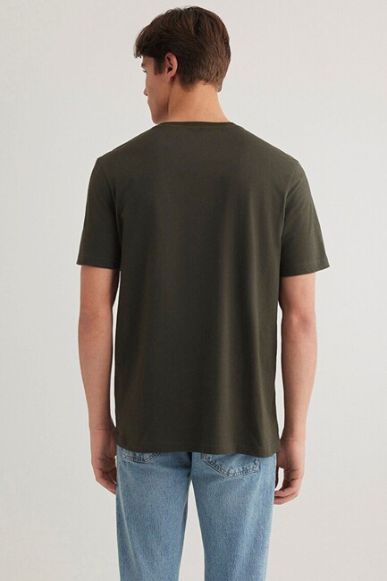 Erkek Mavi Logo Tişört 0611714-71587 Gri - Thumbnail