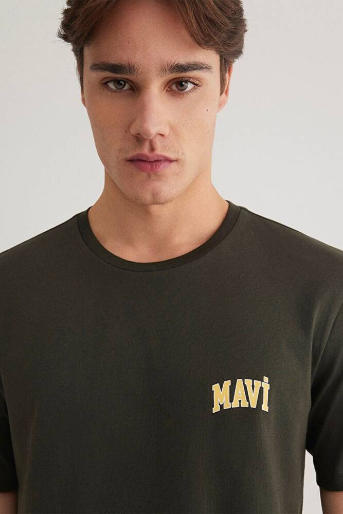 Erkek Mavi Logo Tişört 0611714-71587 Gri 