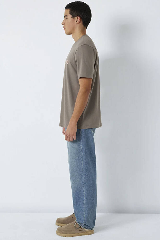 Erkek Mavi Logo Tişört 0611714-87875 Kahve 