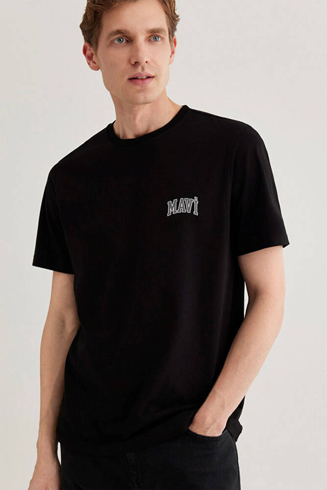 Erkek Mavi Logo Tişört 0611714-900 Siyah 