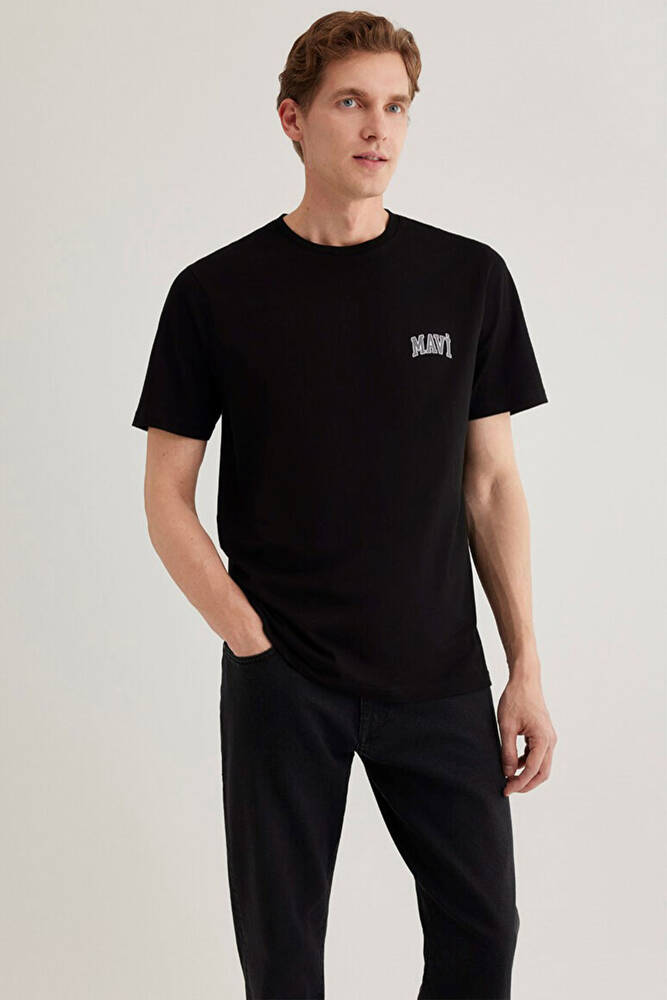 Erkek Mavi Logo Tişört 0611714-900 Siyah 