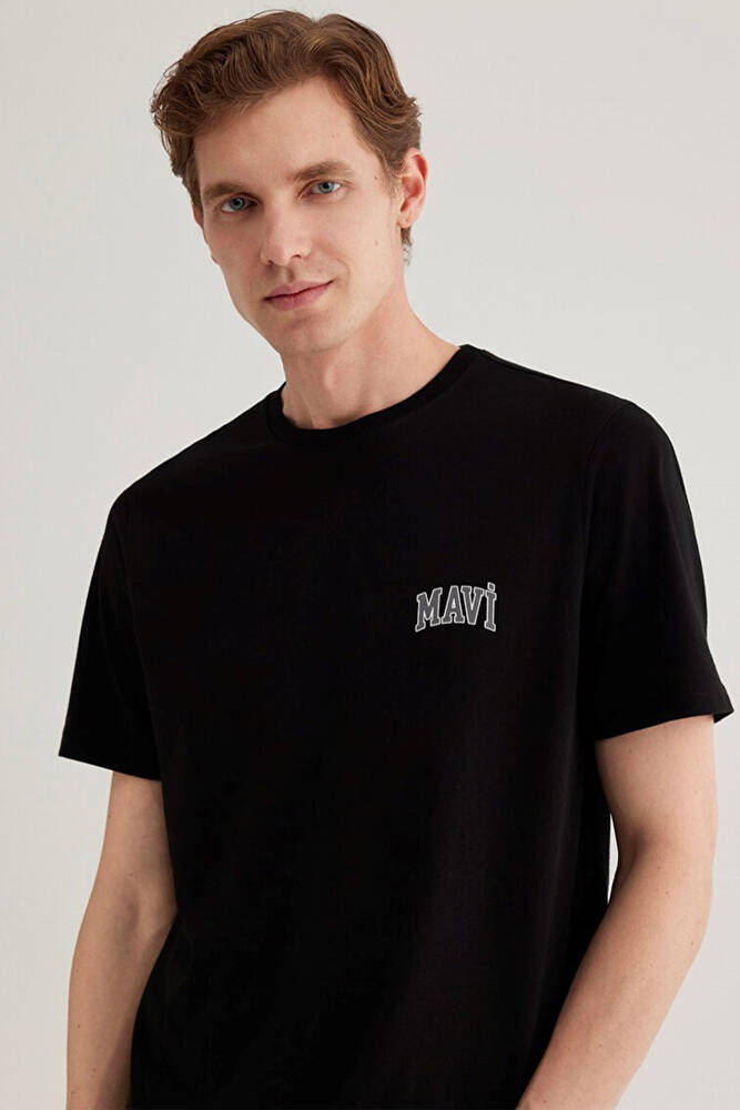 Erkek Mavi Logo Tişört 0611714-900 Siyah 