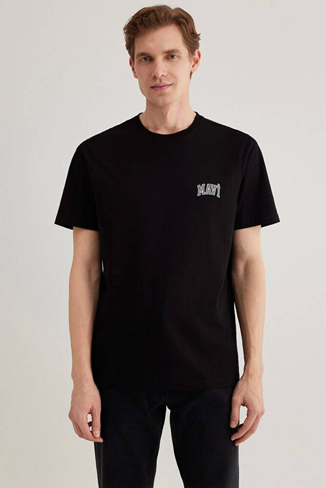 Erkek Mavi Logo Tişört 0611714-900 Siyah 