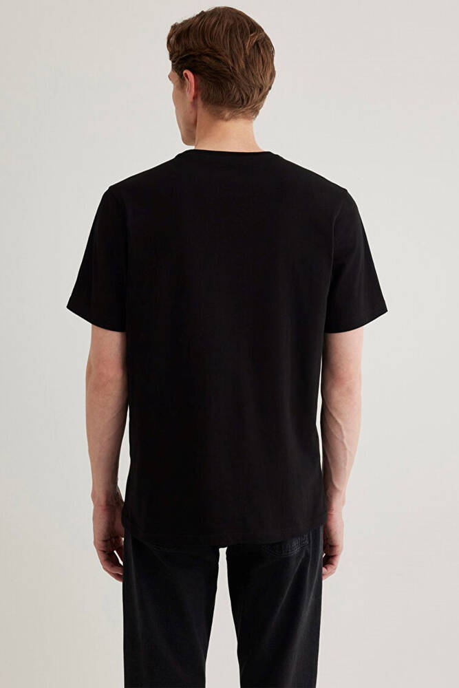 Erkek Mavi Logo Tişört 0611714-900 Siyah 