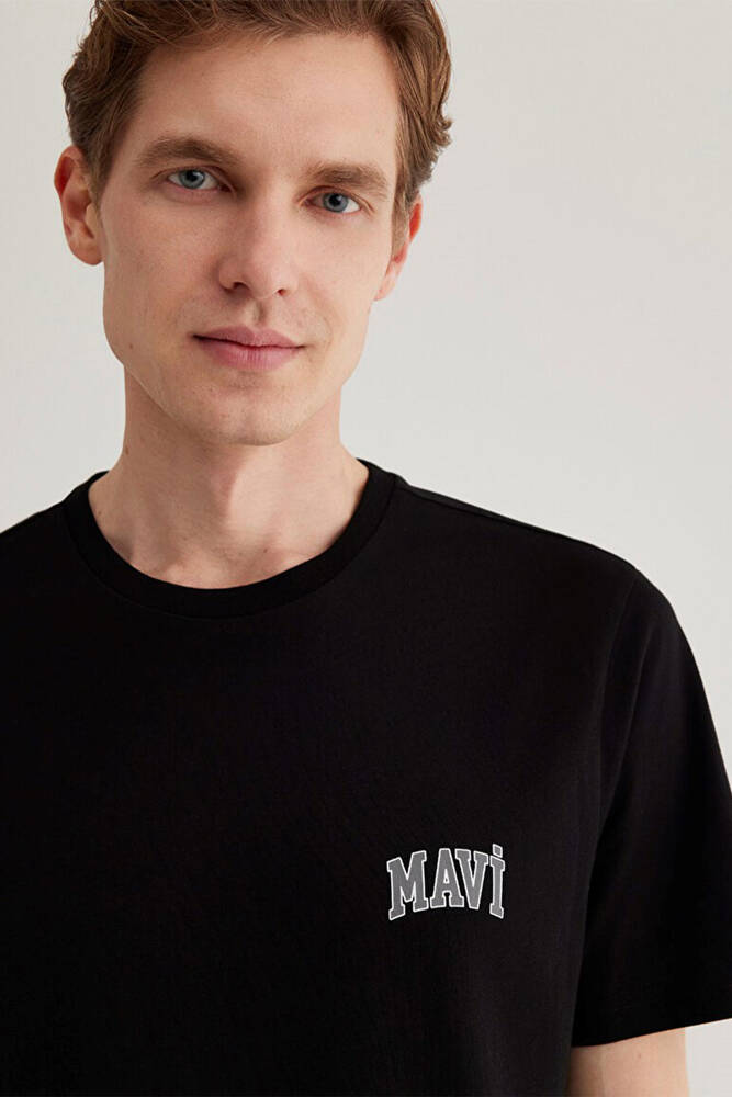Erkek Mavi Logo Tişört 0611714-900 Siyah 