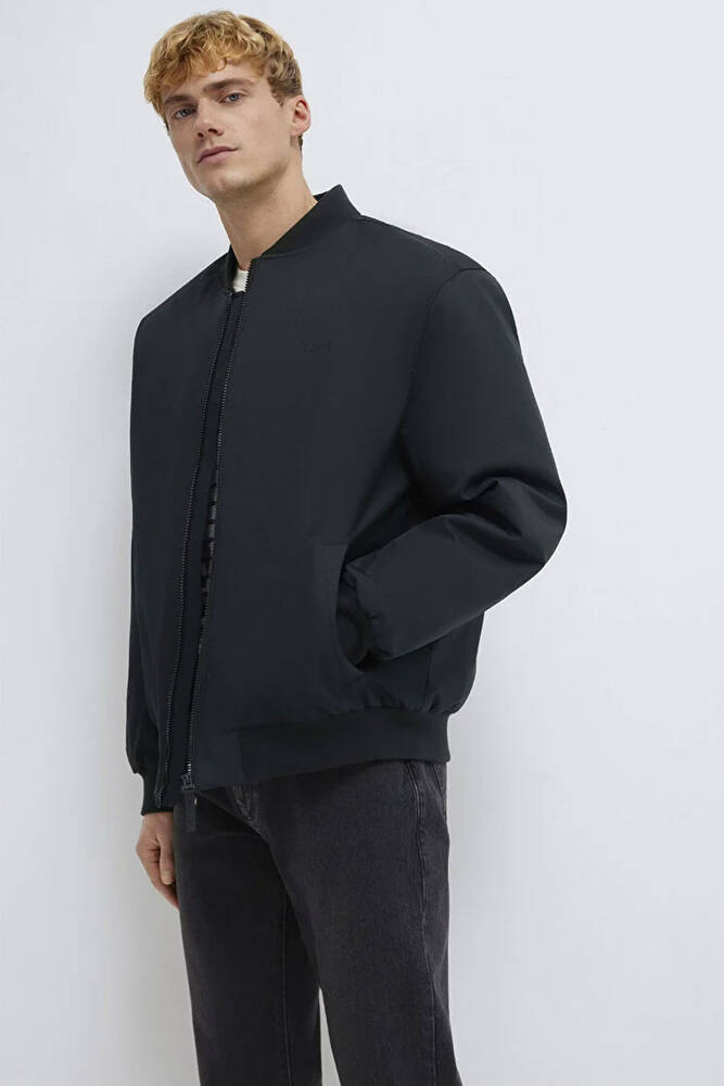 Erkek Mavi Nakışlı Ceket 0110774-71379 Siyah 