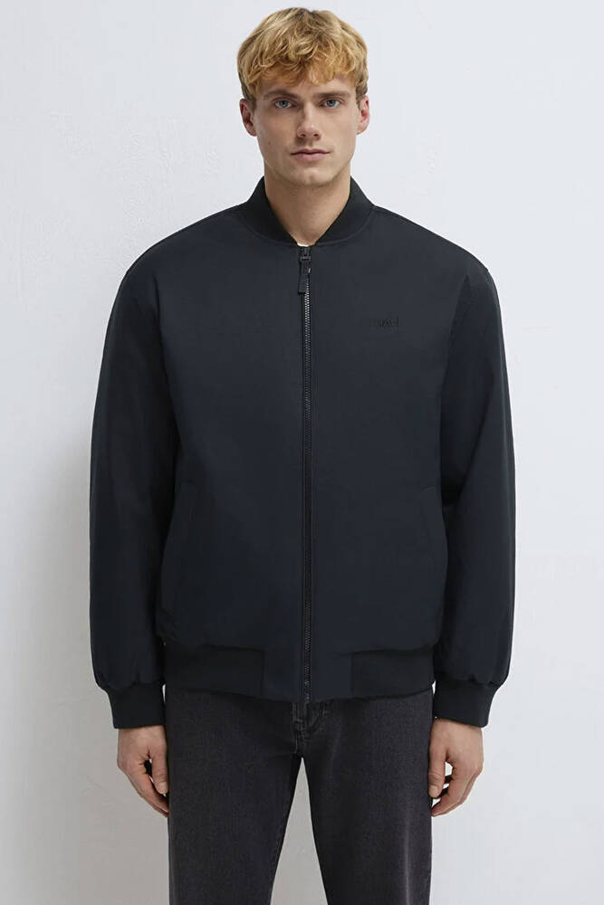 Erkek Mavi Nakışlı Ceket 0110774-71379 Siyah 