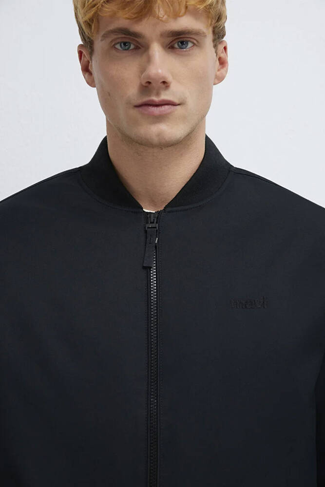 Erkek Mavi Nakışlı Ceket 0110774-71379 Siyah 